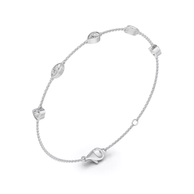 Platinum Soluna Mirelle Lab Diamond Bracelet