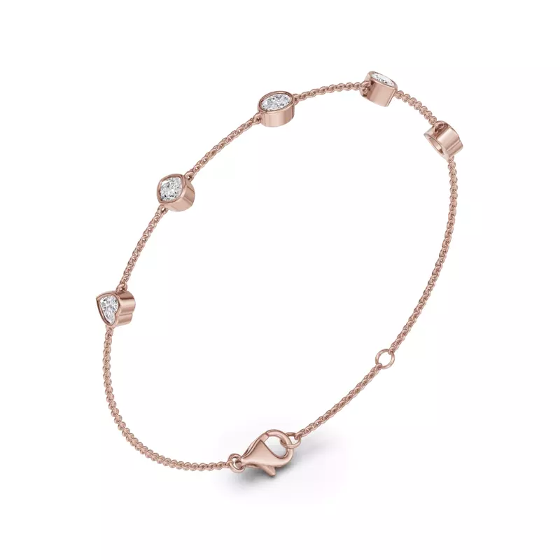 14K Rose Gold Soluna Corelle Lab Diamond Bracelet