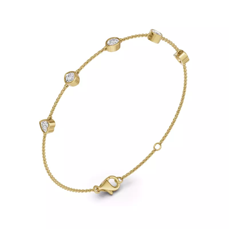 14K Yellow Gold Soluna Corelle Lab Diamond Bracelet