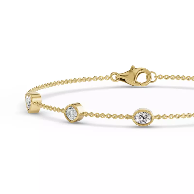 14K Yellow Gold Soluna Corelle Lab Diamond Bracelet