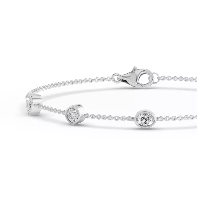 18K White Gold Soluna Corelle Lab Diamond Bracelet