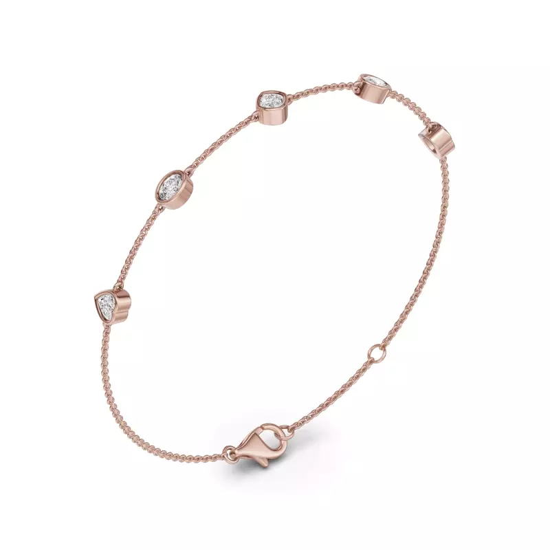 14K Rose Gold Soluna Caelia Lab Diamond Bracelet
