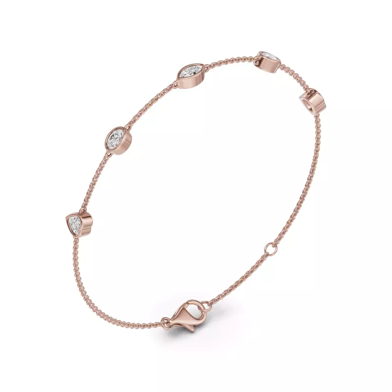 14K Rose Gold Soluna Vionne Lab Diamond Bracelet