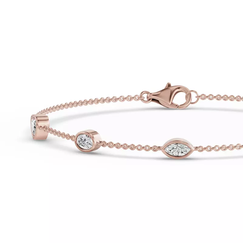 14K Rose Gold Soluna Vionne Lab Diamond Bracelet