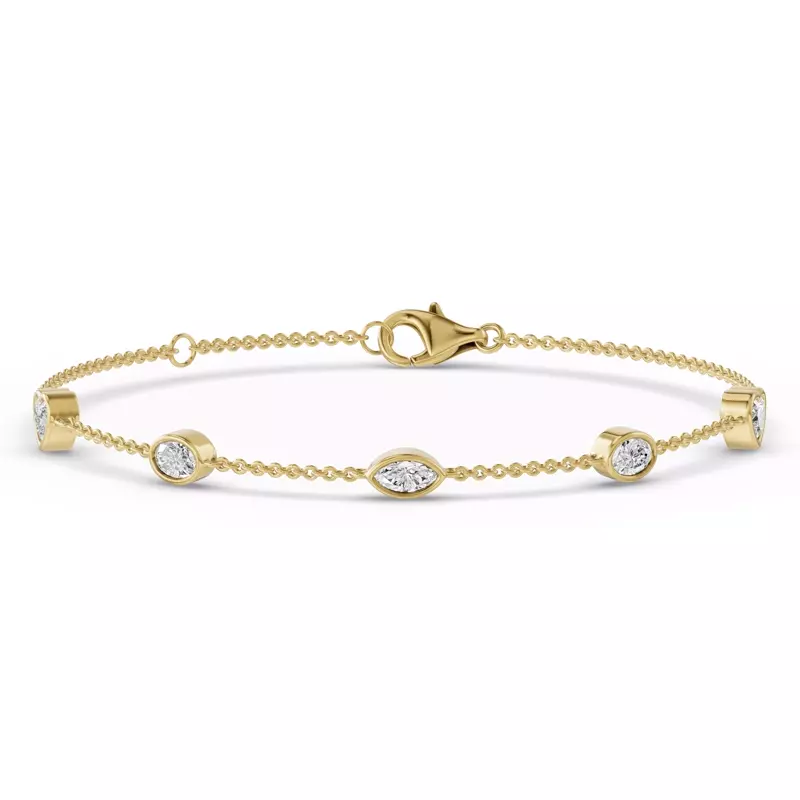14K Yellow Gold Soluna Vionne Lab Diamond Bracelet