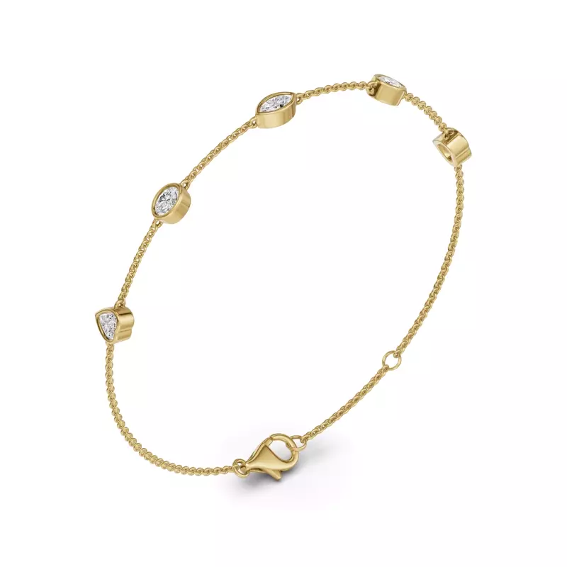14K Yellow Gold Soluna Vionne Lab Diamond Bracelet