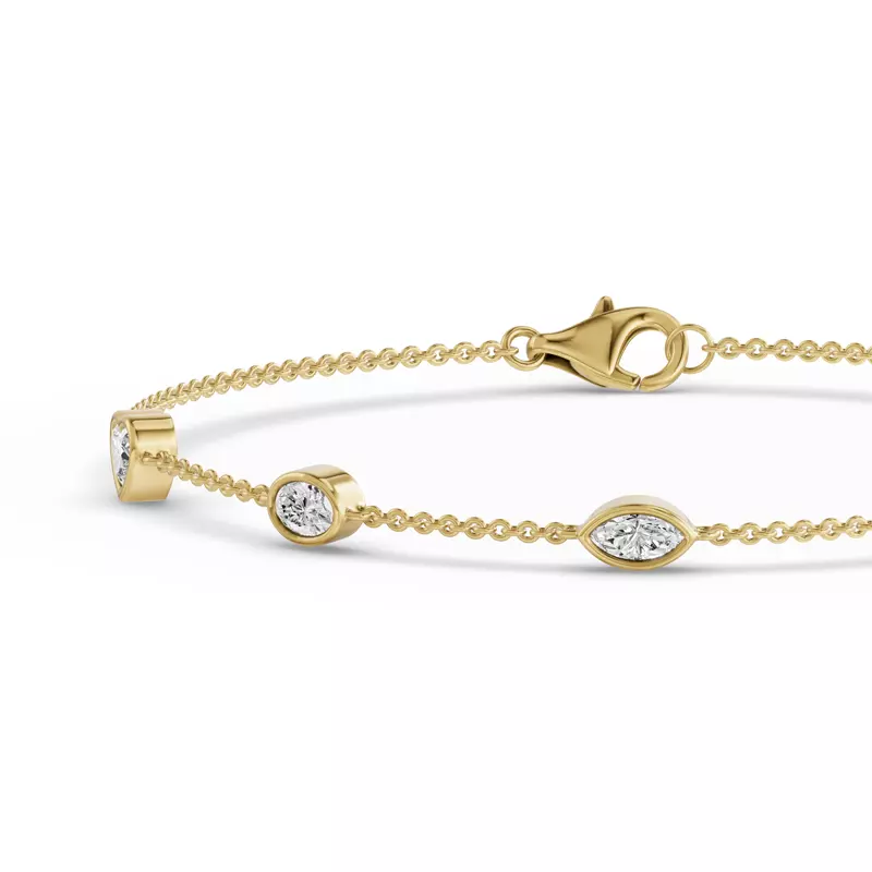 14K Yellow Gold Soluna Vionne Lab Diamond Bracelet