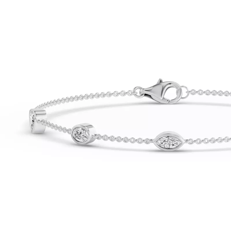 Platinum Soluna Vionne Lab Diamond Bracelet