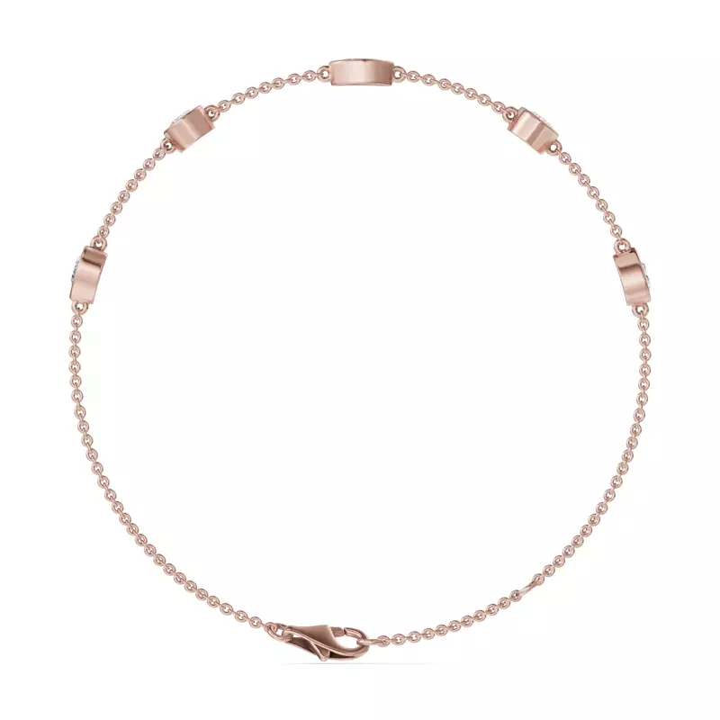 14K Rose Gold Soluna Rising Lab Diamond Bracelet