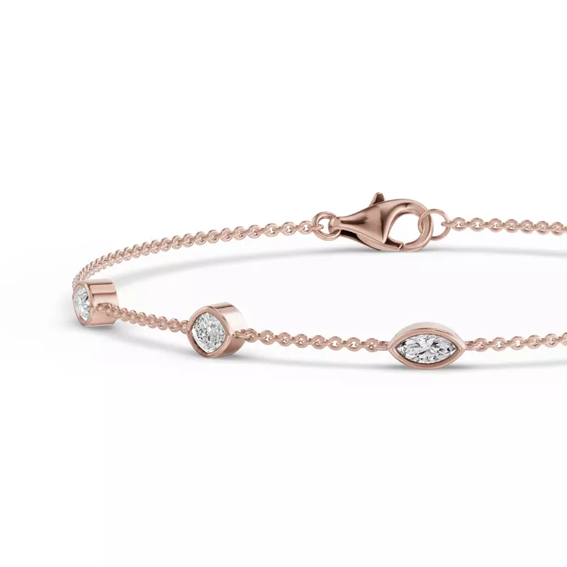 14K Rose Gold Soluna Rising Lab Diamond Bracelet