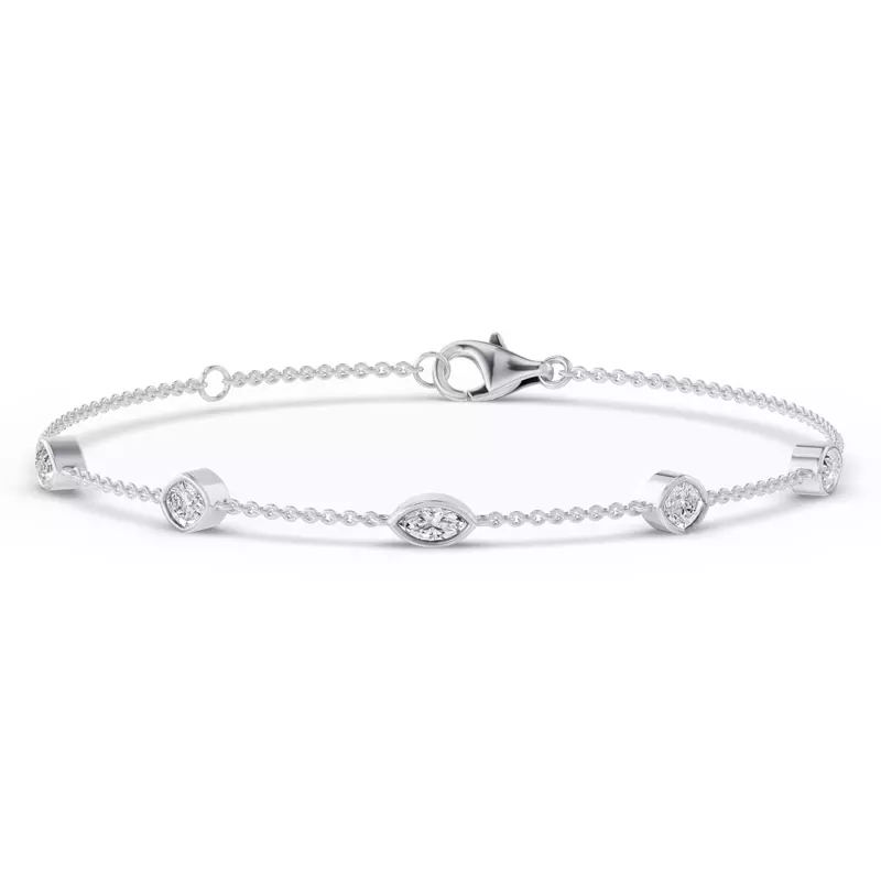 14K White Gold Soluna Rising Lab Diamond Bracelet