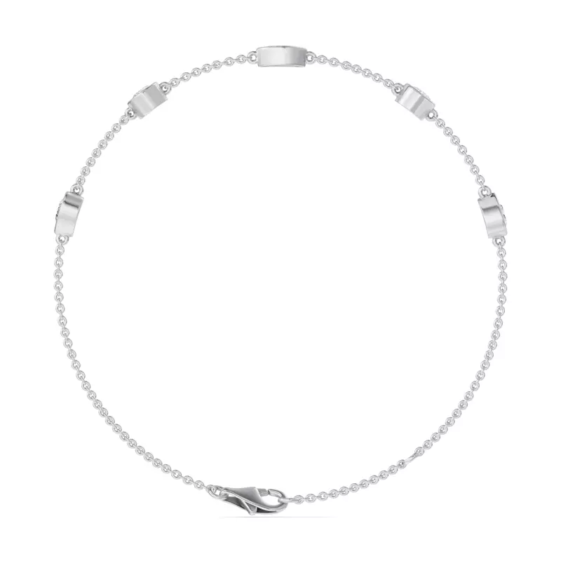 14K White Gold Soluna Rising Lab Diamond Bracelet