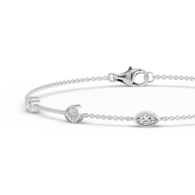 14K White Gold Soluna Rising Lab Diamond Bracelet