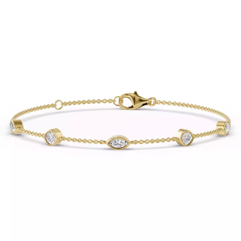 14K Yellow Gold Soluna Rising Lab Diamond Bracelet
