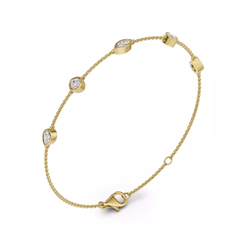 14K Yellow Gold Soluna Rising Lab Diamond Bracelet