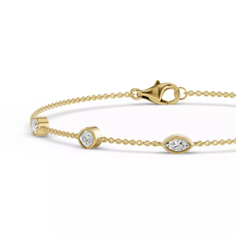 14K Yellow Gold Soluna Rising Lab Diamond Bracelet