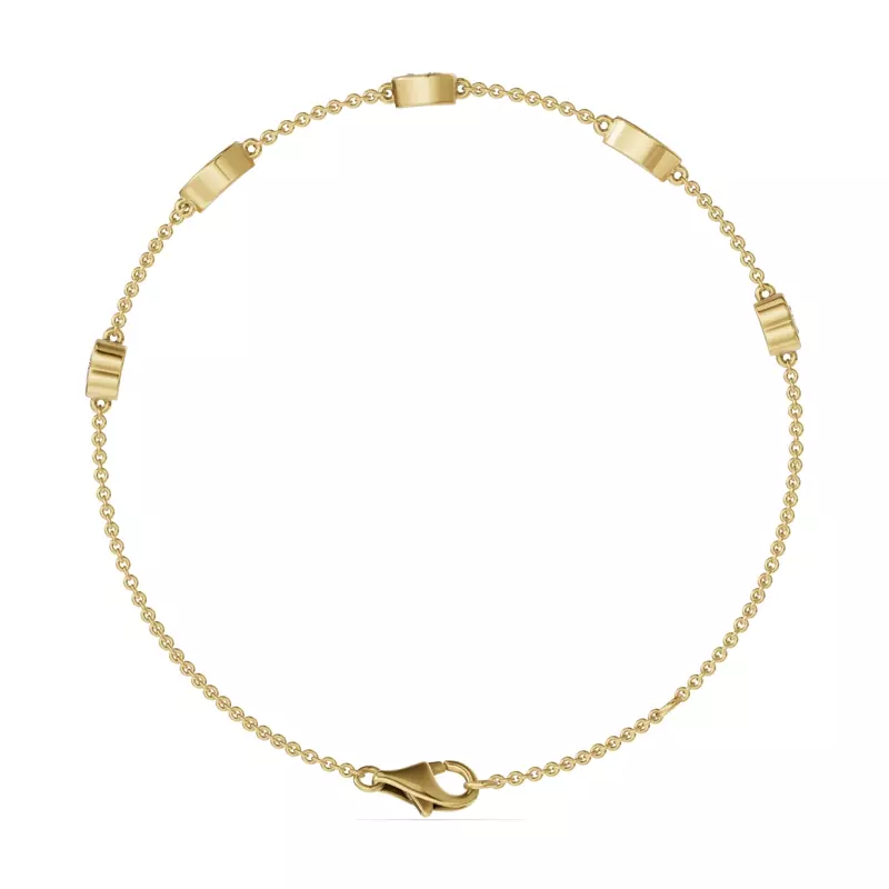 14K Yellow Gold Soluna Lumira Lab Diamond Bracelet