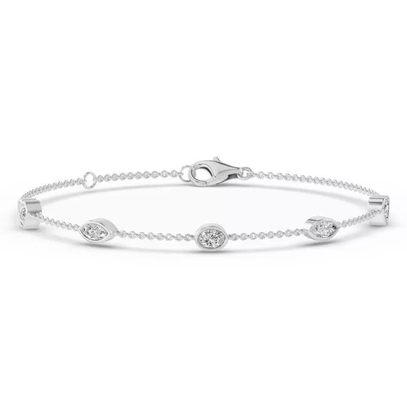Platinum Soluna Lumira Lab Diamond Bracelet