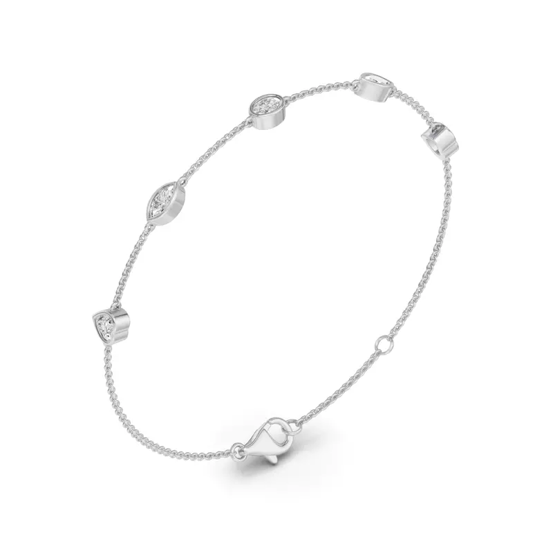 Platinum Soluna Lumira Lab Diamond Bracelet