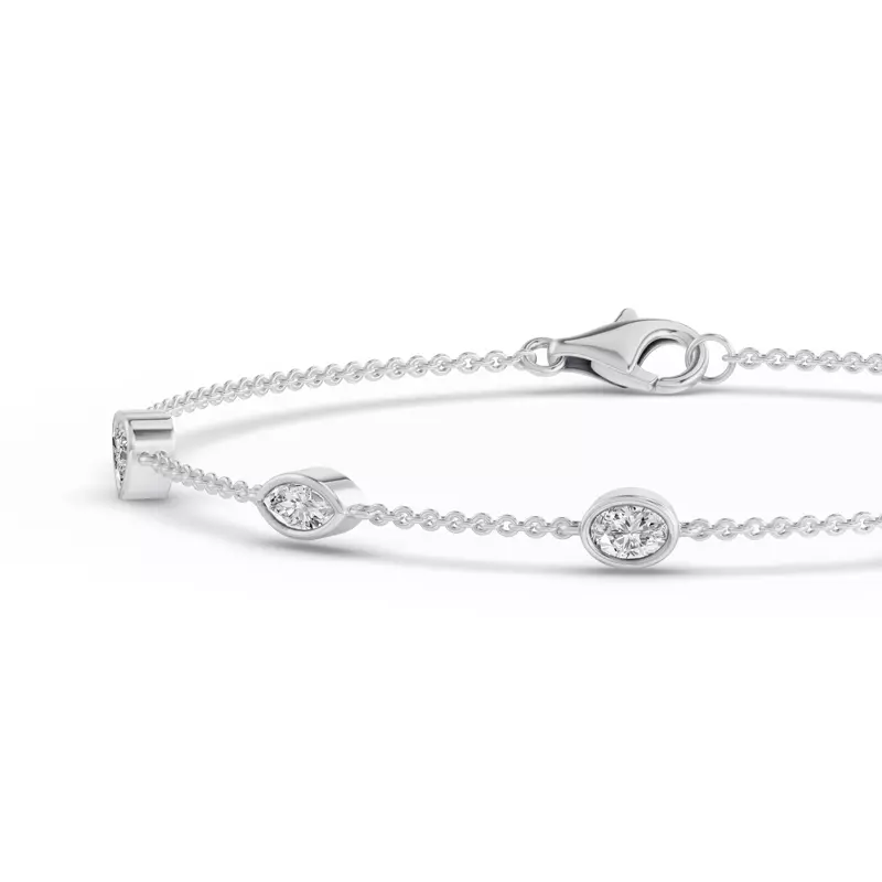 Platinum Soluna Lumira Lab Diamond Bracelet