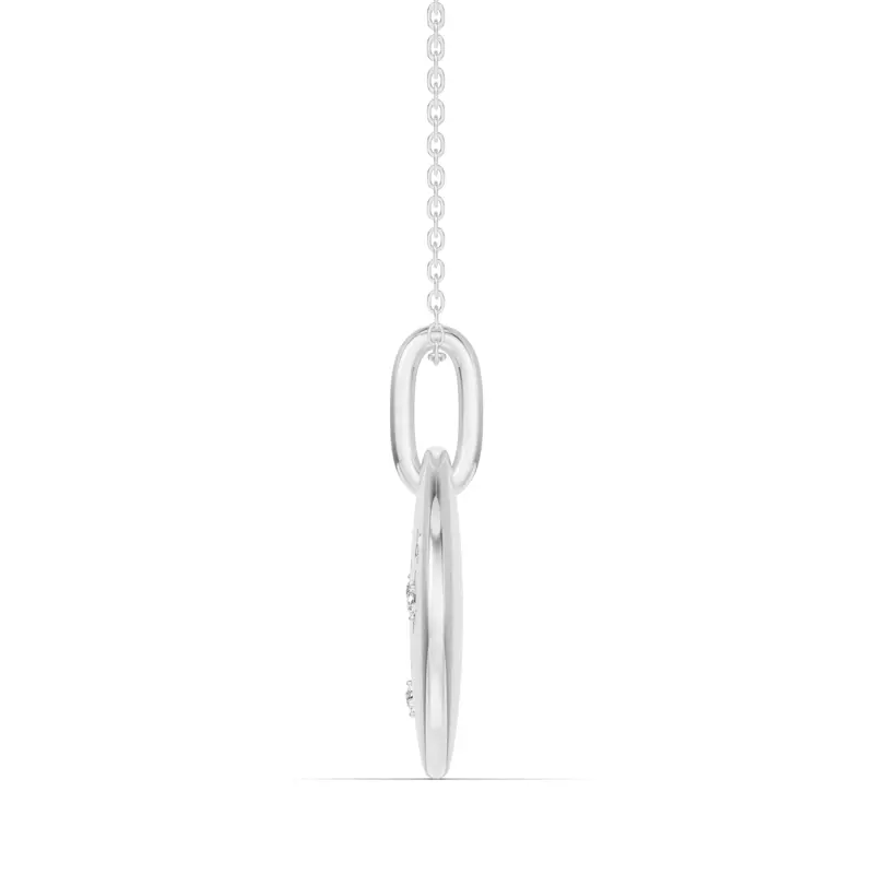 Platinum Capricorn Constellation Medallion Pendant