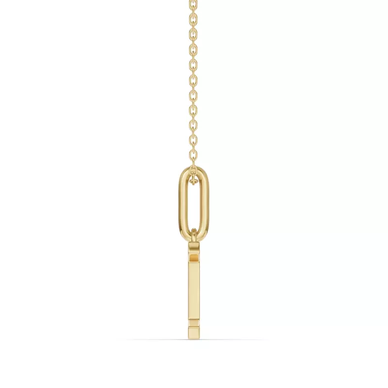 18K Yellow Gold Gemini Zodiac Glyph Necklace