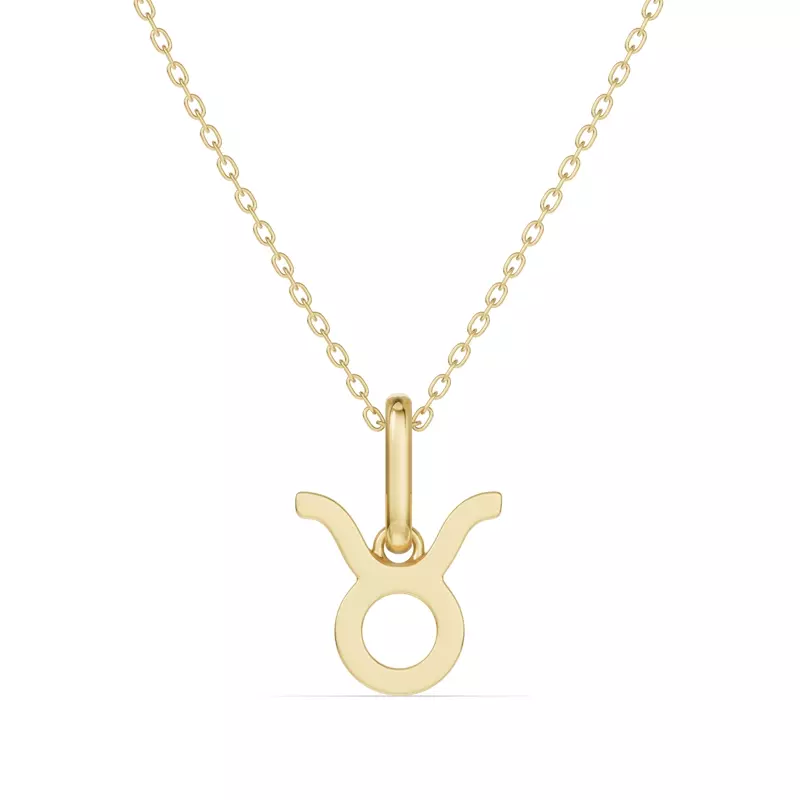 Taurus Zodiac Glyph Necklace