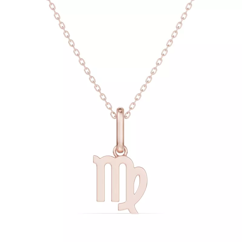 Virgo Zodiac Glyph Necklace