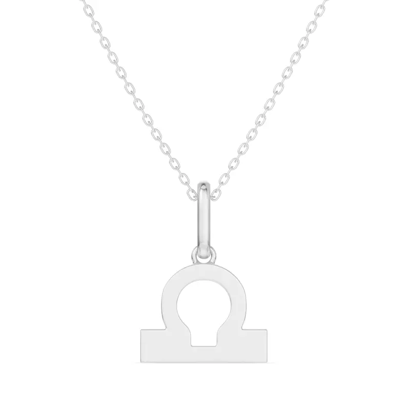 Libra Zodiac Glyph Necklace