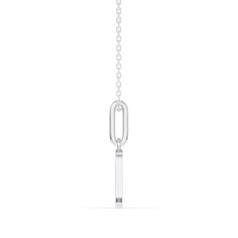 14K White Gold Scorpio Zodiac Glyph Necklace