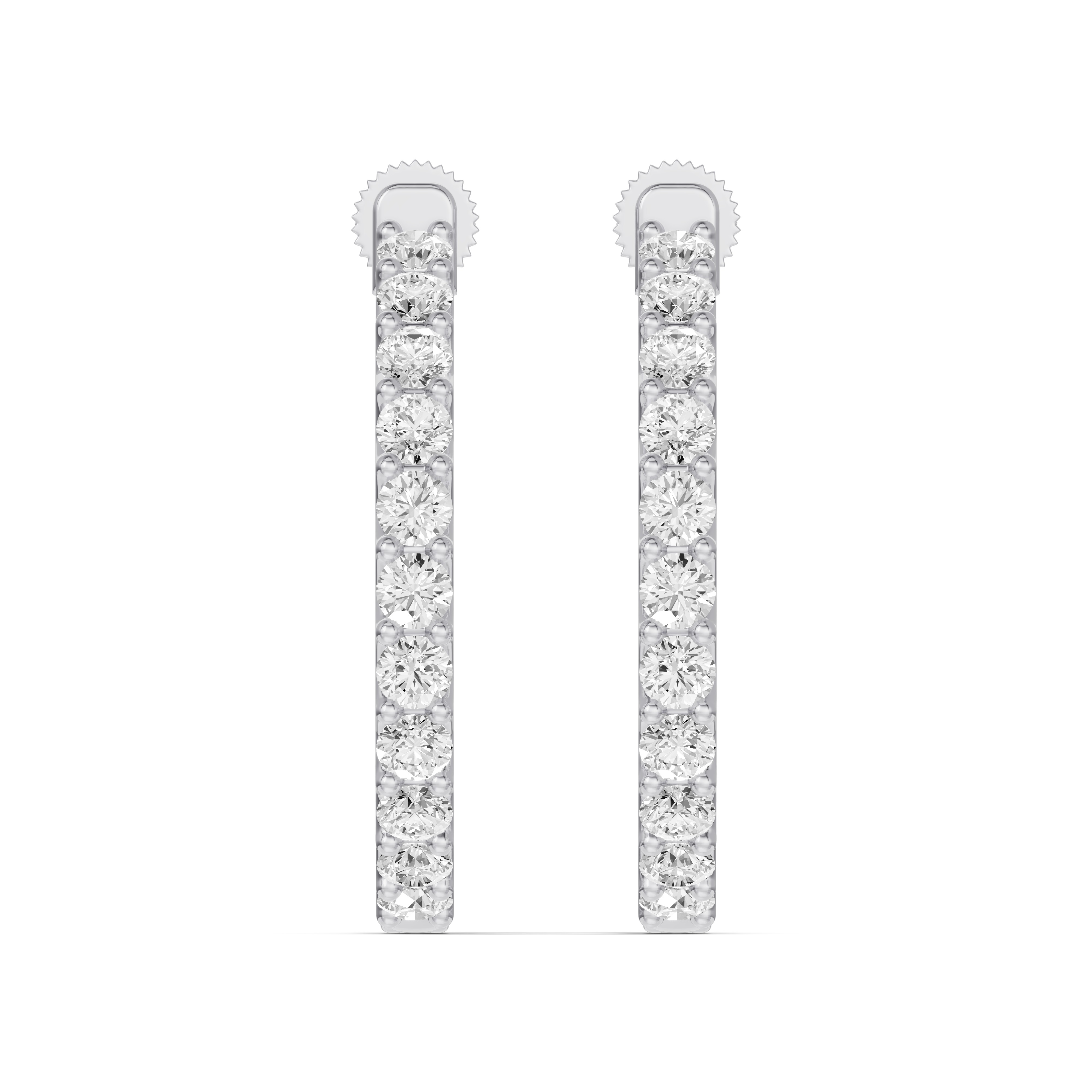 Unity Prong Hoop Earrings (2 ct. tw.)