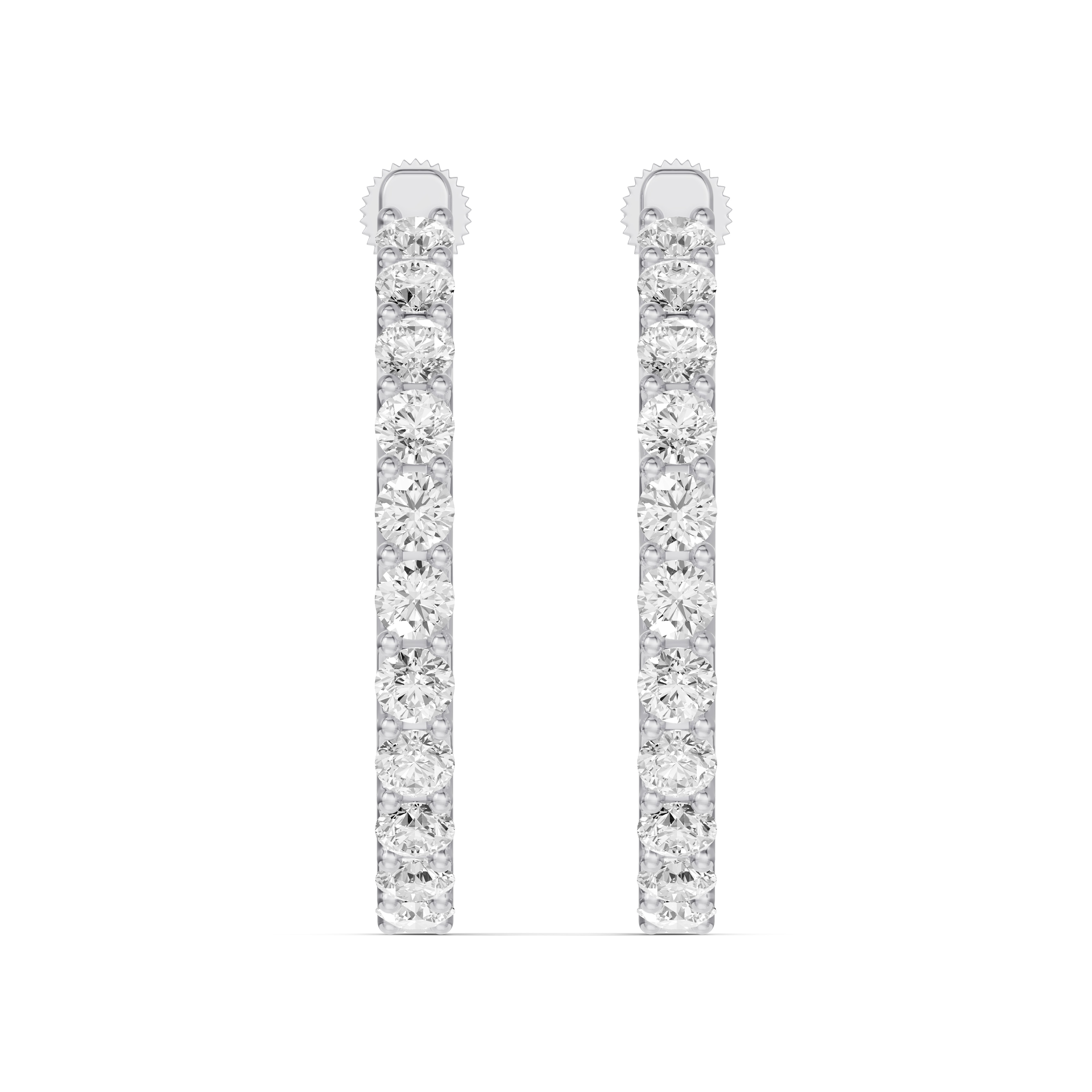 Unity Prong Hoop Earrings (4 ct. tw.)
