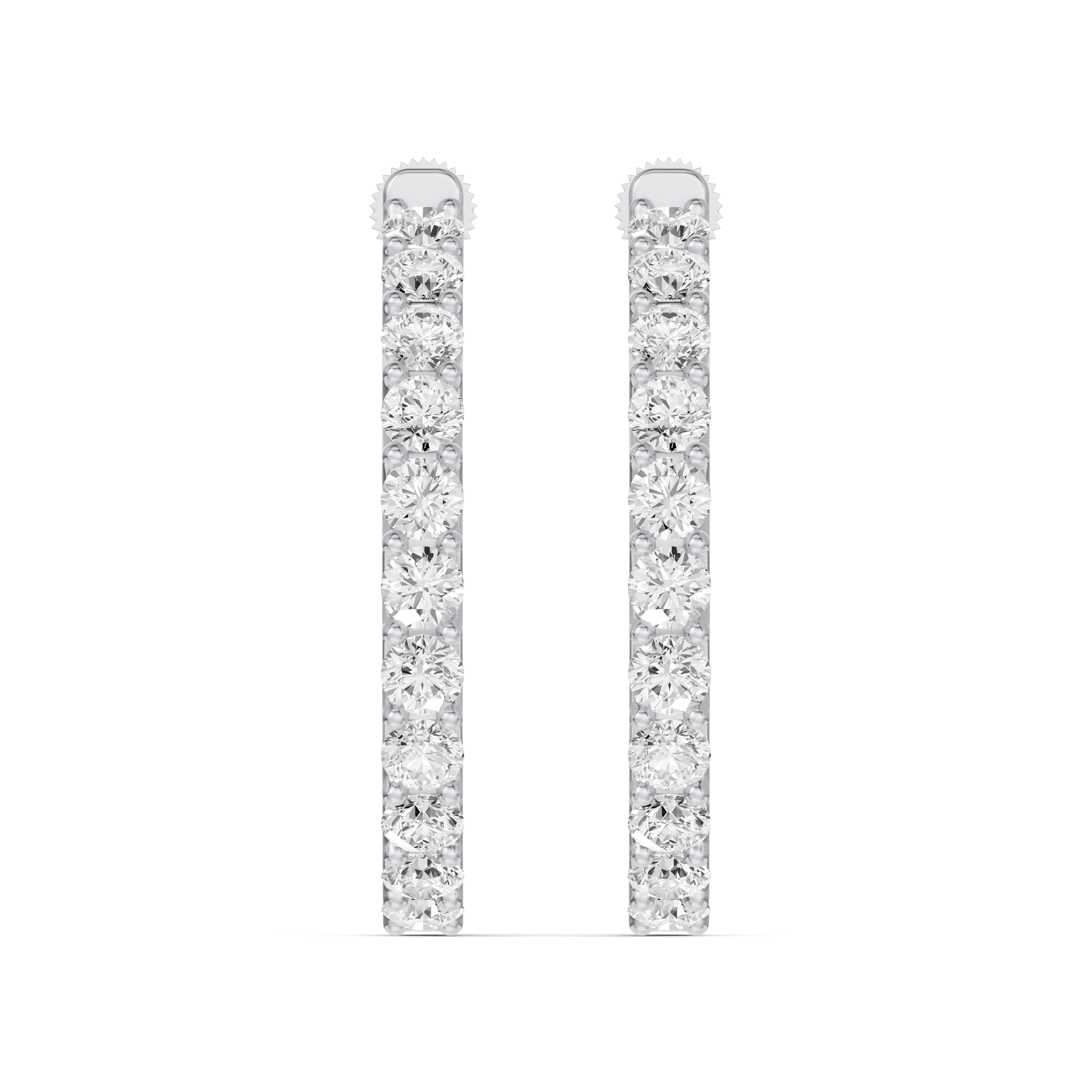 Unity Prong Hoop Lab Earrings (5 ct. tw.)
