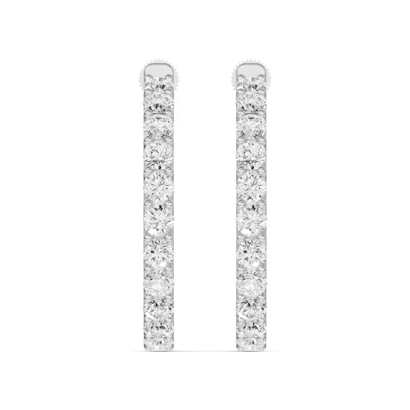 Unity Prong Hoop Earrings (5 ct. tw.)