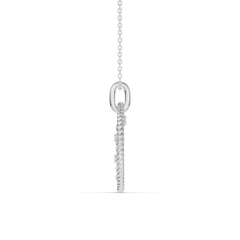 14K White Gold Scorpio Celestial Zodiac Medallion Pendant