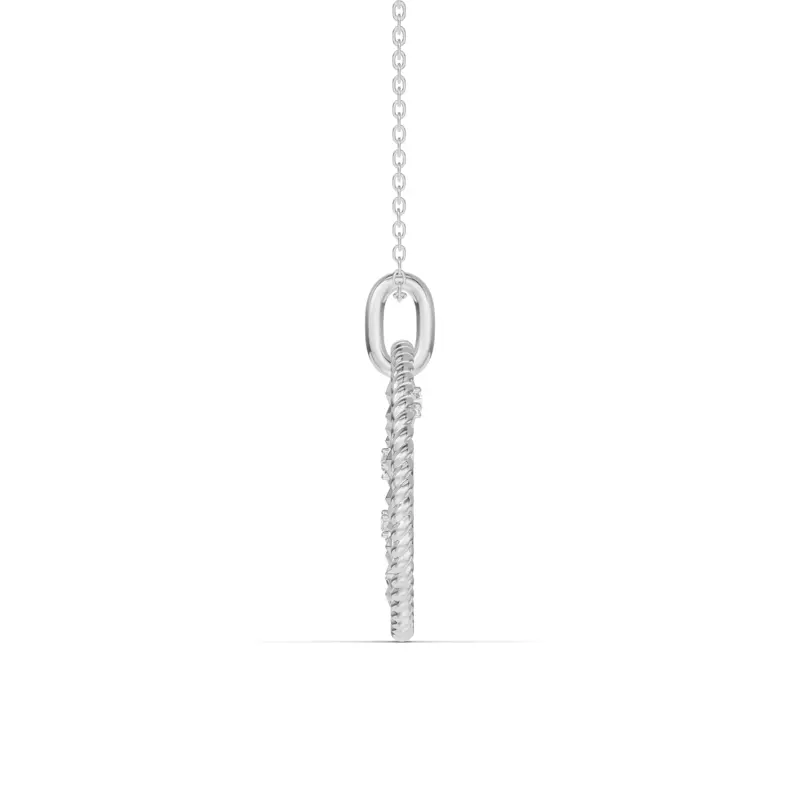 14K White Gold Sagittarius Celestial Zodiac Medallion Pendant