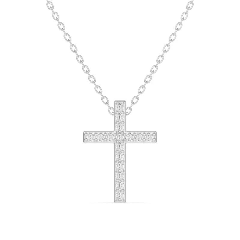 Radiance Pavé Cross Pendant