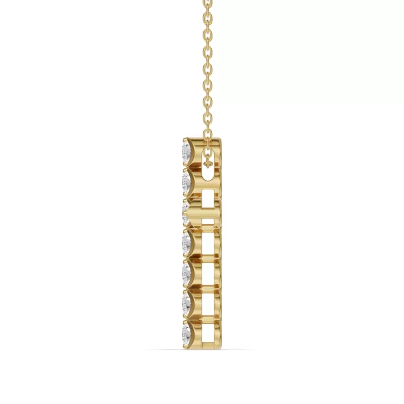 14K Yellow Gold Seraphine Cross Lab Pendant