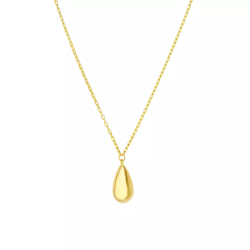 Teardrop Gold Necklace