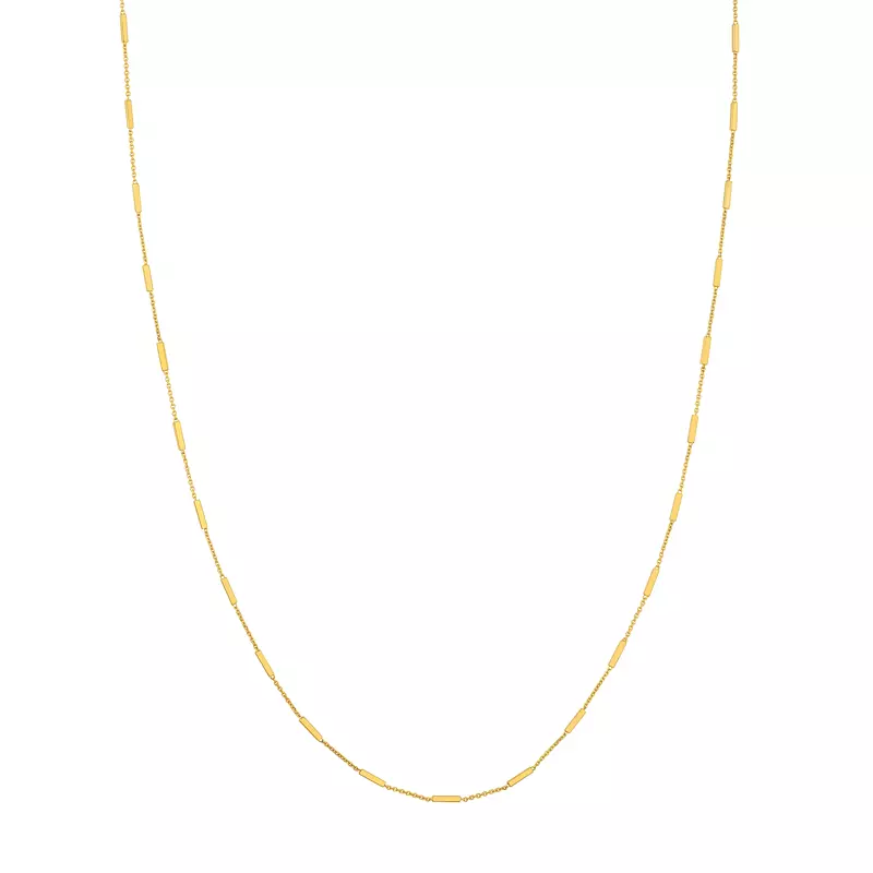 Bar Station Gold Necklace
