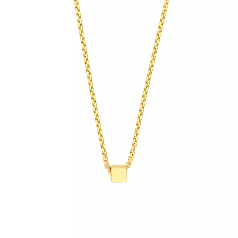 Cube Gold Necklace