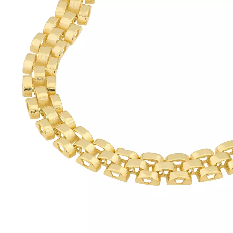 14K Yellow Gold Triple Box Link Gold Bracelet
