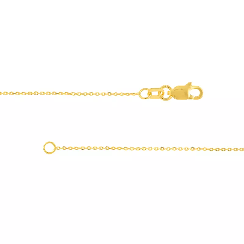 14K Yellow Gold Black Enamel Cross Gold Necklace