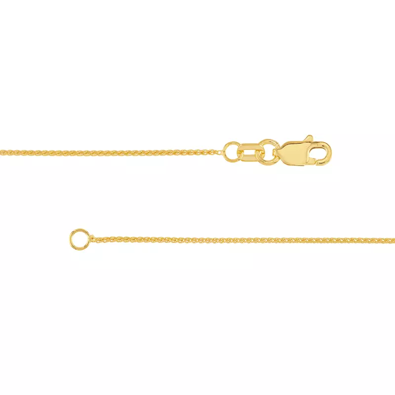 14K Yellow Gold Italian Horn Gold Necklace