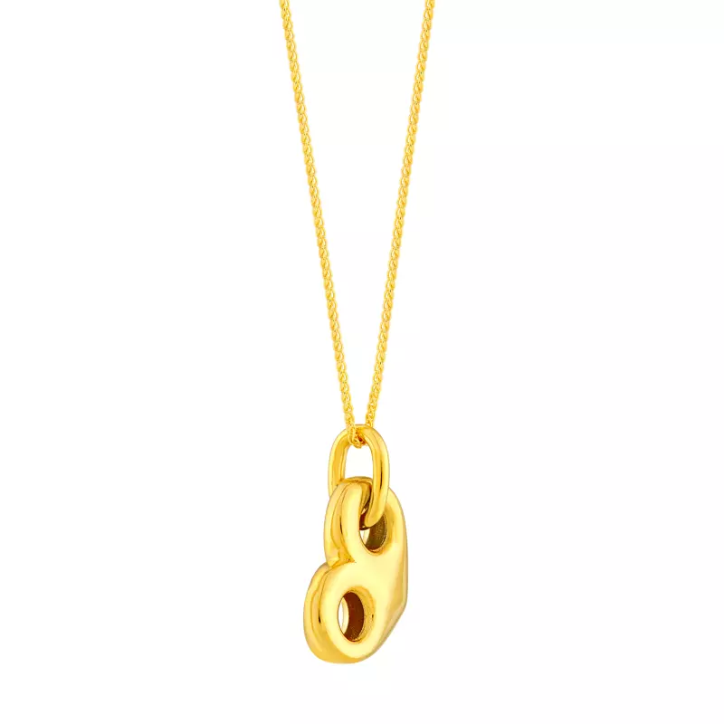14K Yellow Gold Mariner Heart Gold Necklace