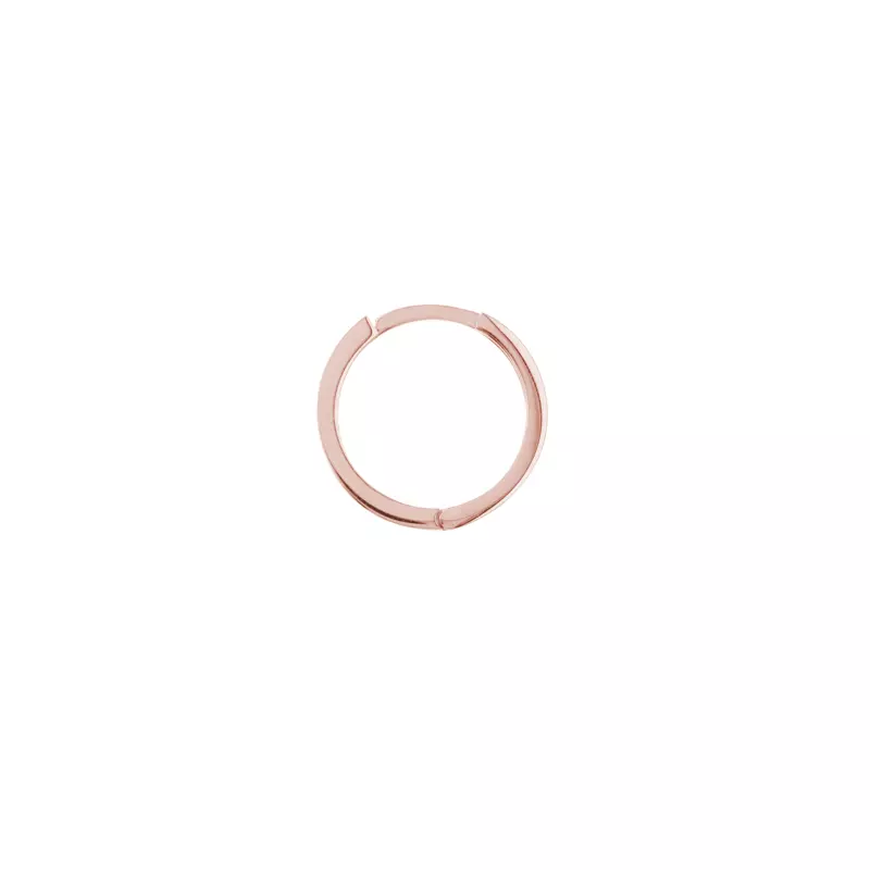 14K Rose Gold Square Wire Hoop Earrings
