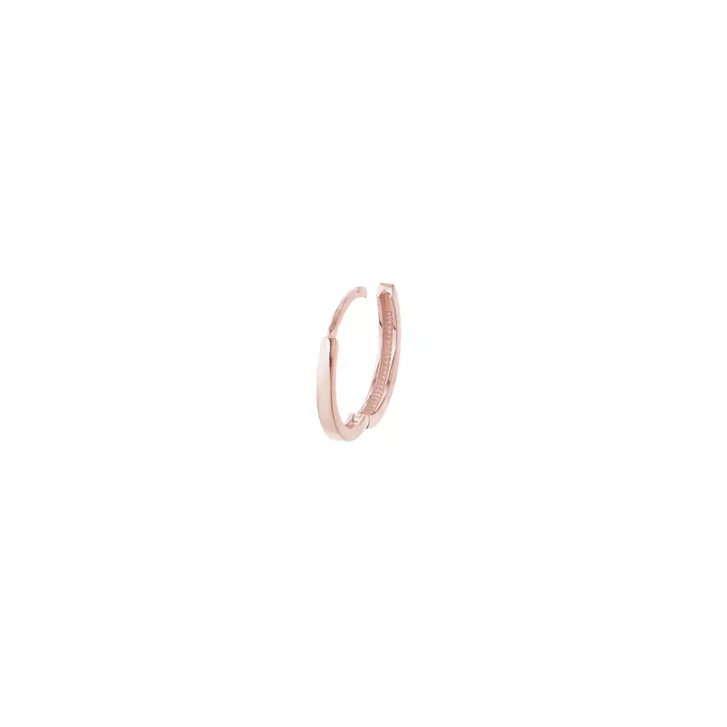 14K Rose Gold Square Wire Hoop Earrings