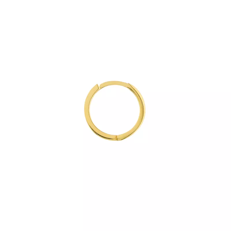 14K Yellow Gold Square Wire Hoop Earrings