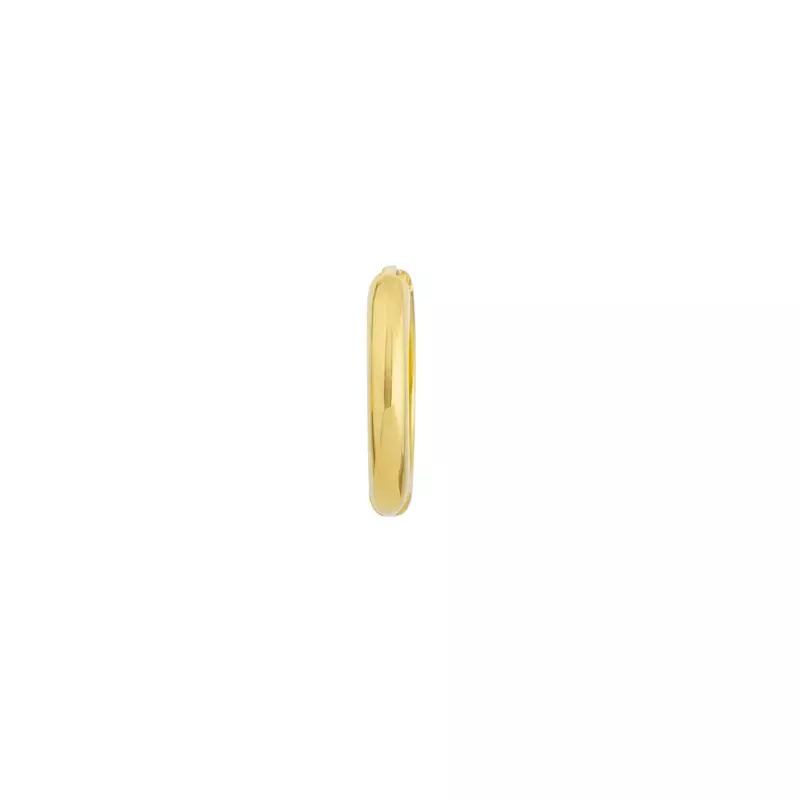 14K Yellow Gold Classic Gold Huggie Hoop Earrings (13mm)