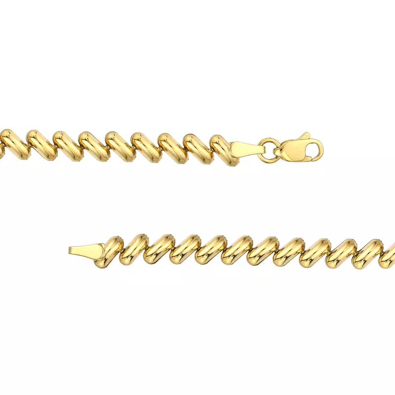 14K Yellow Gold San Marco Twist Gold Bracelet